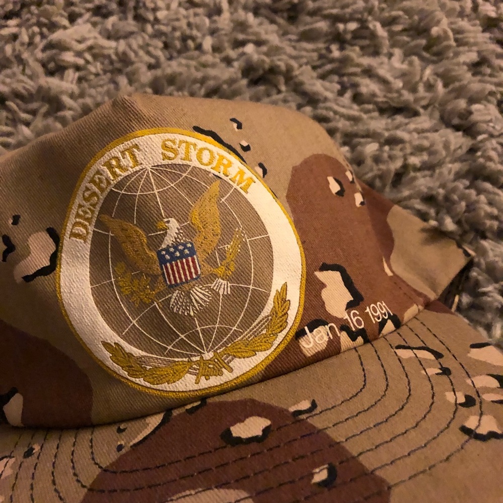 Vintage 1991 desert storm camo Adjustable hat